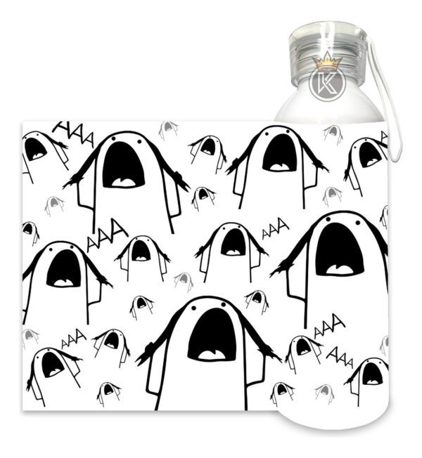 Tote Bag Bolsa Flork Meme + Botella En Aluminio -estampaking - Imagen 2