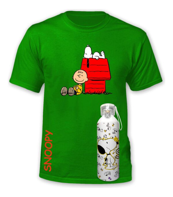 Polera Snoopy + Botella En Aluminio - Charlie - Estampaking - Imagen 28