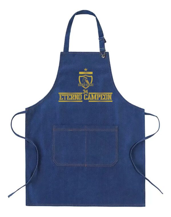 Pechera Delantal Parrillera Colo Colo 34 Campe - Estampaking