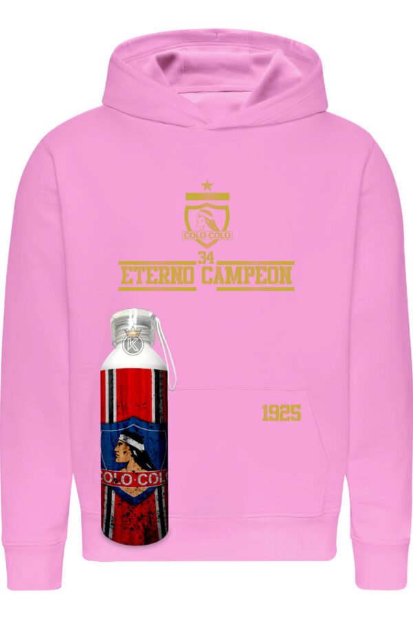Poleron Colo Colo 34 + Botella En Aluminio 750ml - Eterno Campeon - Futbol - Institución Deportiva - Estampaking - Imagen 15