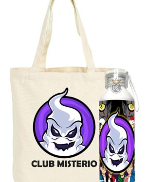 Tote Bag Bolsa Club Misterio + Botella En Alum - Estampaking