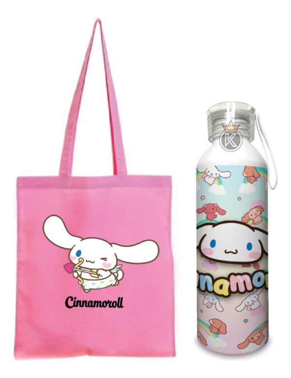 Tote Bag Cinnamoroll R + Botella En Aluminio - Estampaking