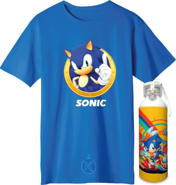 Polera Sonic + Botella En Aluminio 750ml - Ser - Estampaking - Imagen 28