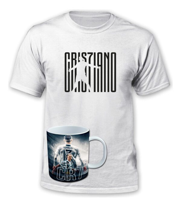 Polera Cristiano Ronaldo + Tazon - Futbol Cr7 - Estampaking - Imagen 4