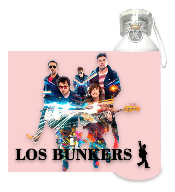 Tote Bag Los Bunkers C + Botella En Aluminio - Estampaking - Imagen 2