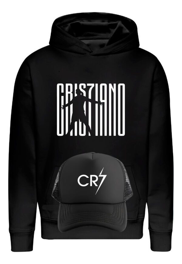 Poleron + Jockey Gorro Cristiano Ronaldo - Futbolista Portugués - Jugador - Fifa - Estampaking - Imagen 4