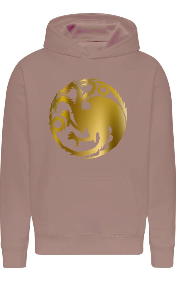Poleron Casa De Dragones - Nueva Serie - House Of Dragon - Dracarys - Metalizado - Oro - Estampaking - Imagen 11