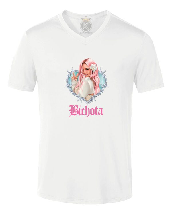 Polera Karol G - Bichota - Rosa - V - Estampaking