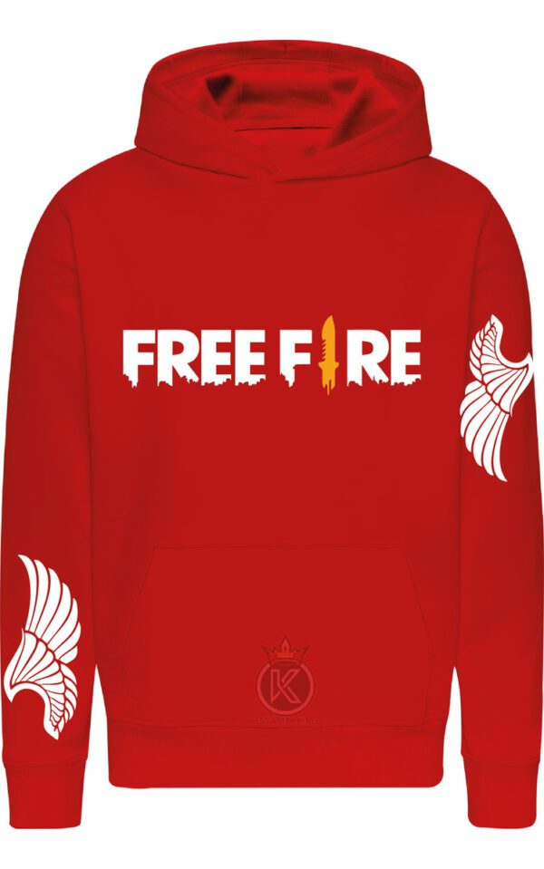 Polerón Free Fire - Juego De Sobrevivencia - Asas Alas Mochila Angelical - Estampaking - Imagen 8