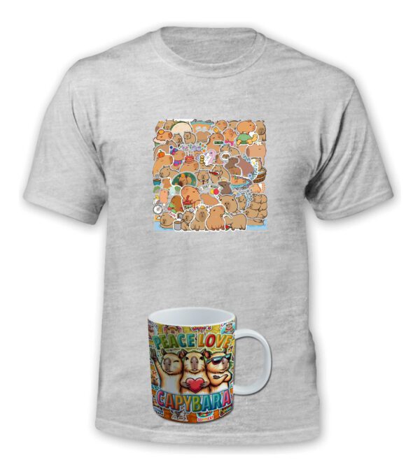 Polera Capibara + Tazon/mug - Carpincho - Estampaking - Imagen 4