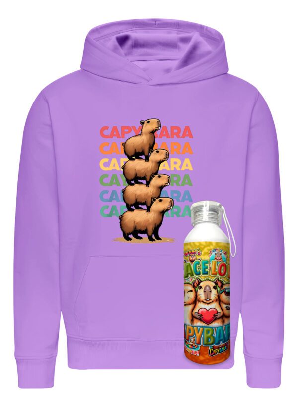 Poleron Capibara + Botella En Aluminio 750ml - = Edición 2 Carpincho Honestidad Sinceridad - Estampaking - Imagen 20