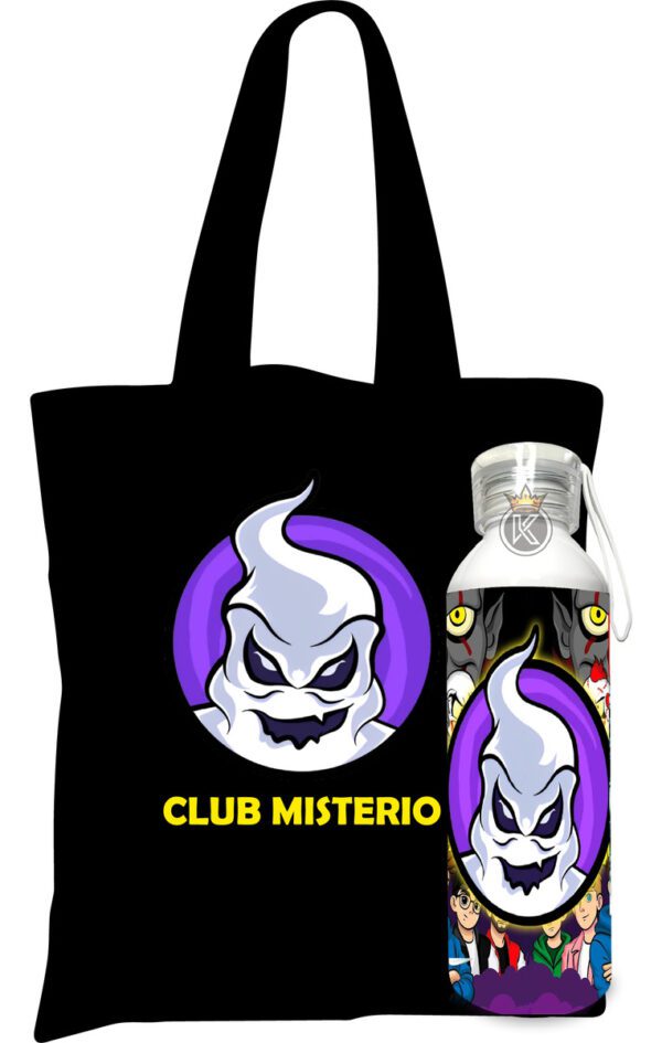 Tote Bag Bolsa Club Misterio + Botella En Alum - Estampaking - Imagen 3
