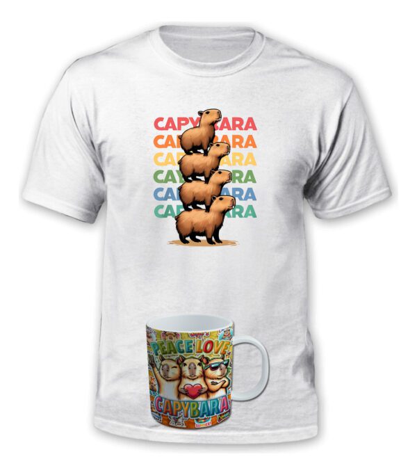 Polera Capibara + Tazon/mug - Carpincho = - Estampaking - Imagen 6