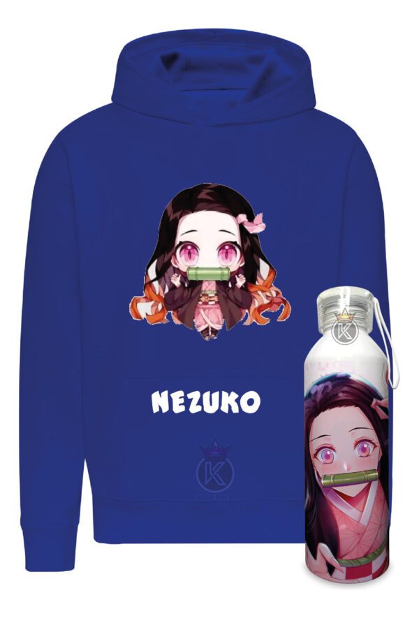 Poleron Nezuko - Kamado + Botella En Aluminio 750ml - Serie - Anime - Estampaking - Imagen 25