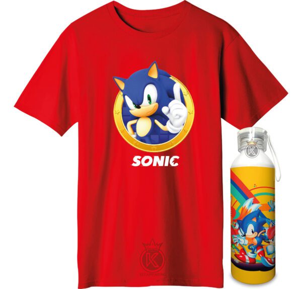 Polera Sonic + Botella En Aluminio 750ml - Ser - Estampaking - Imagen 16