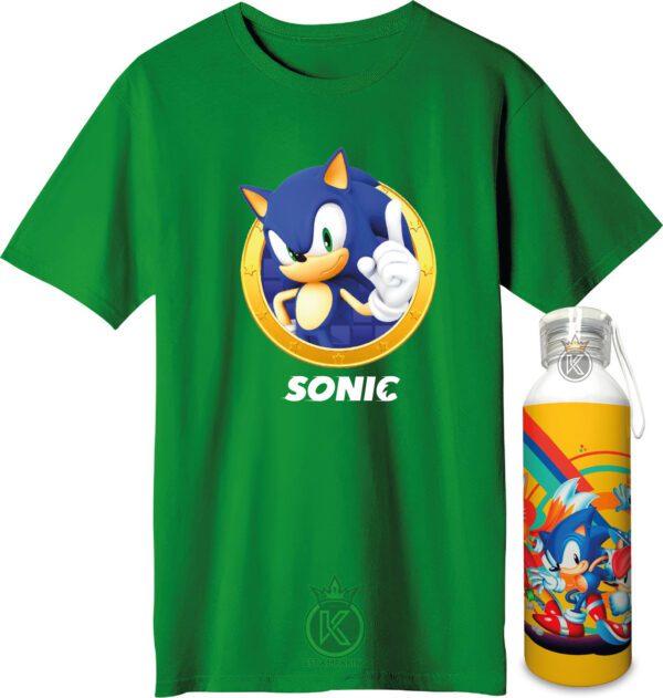 Polera Sonic + Botella En Aluminio 750ml - Ser - Estampaking - Imagen 25