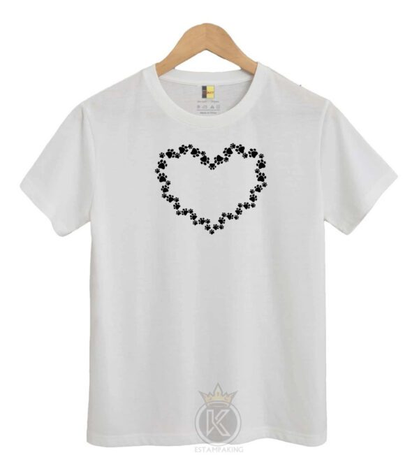 Polera Amor Perruno - Corazón - Patas - Estampaking - Imagen 3