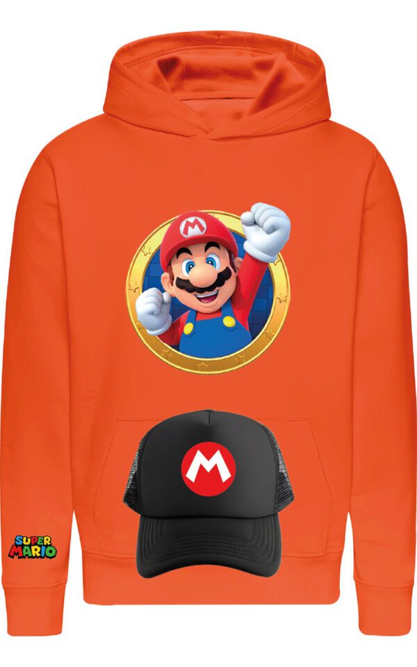Poleron + Jockey Gorro Mario Bros - Nintendo - Videojuegos - Niños - Mario Bros - Estampaking - Imagen 34