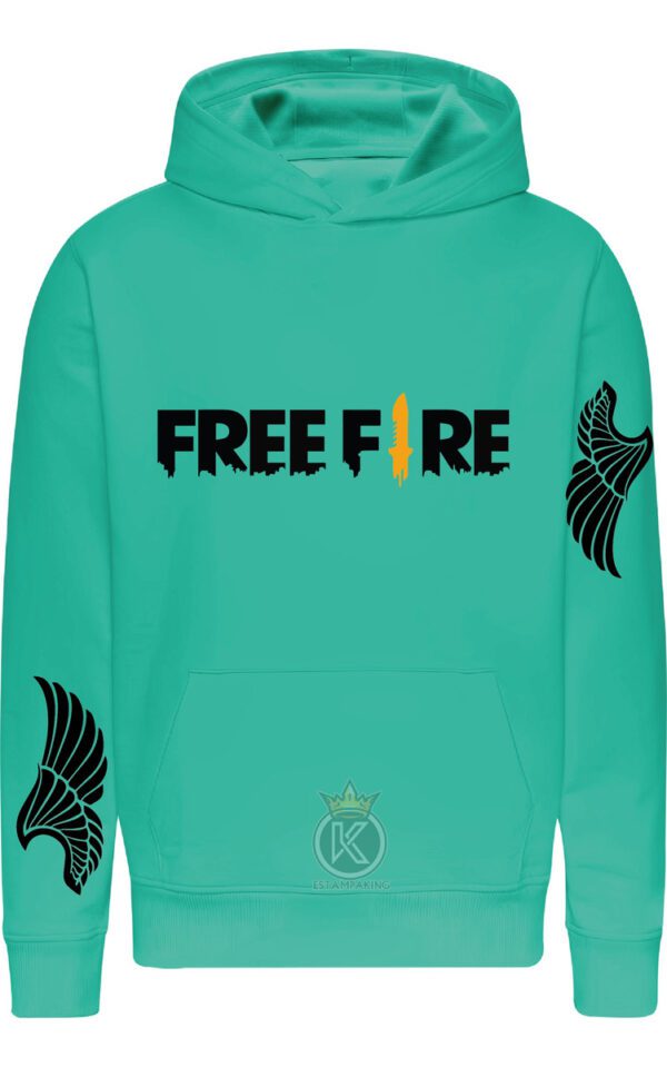 Polerón Free Fire - Juego De Sobrevivencia - Asas Alas Mochila Angelical - Estampaking - Imagen 7
