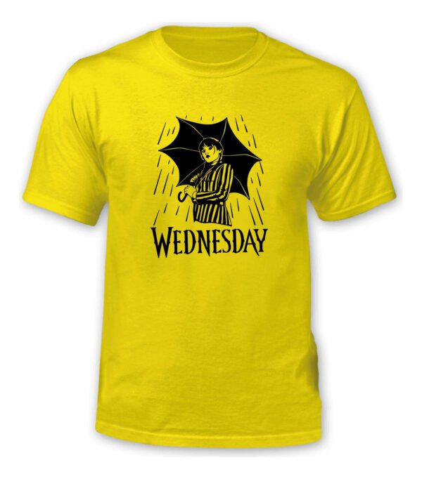 Polera Merlina - Wednesday - Bajo La Lluvia - Estampaking - Imagen 12