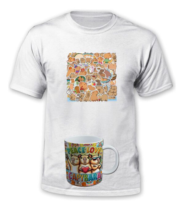 Polera Capibara + Tazon/mug - Carpincho - Estampaking - Imagen 7