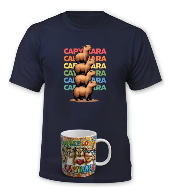 Polera Capibara + Tazon/mug - Carpincho = - Estampaking - Imagen 12
