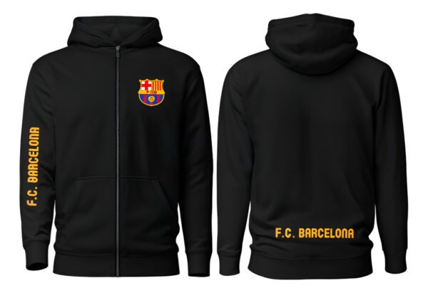 Poleron Con Cierre Futbol Club Barcelona - Fc Barca - Futbol Profesional - Estampaking - Imagen 4