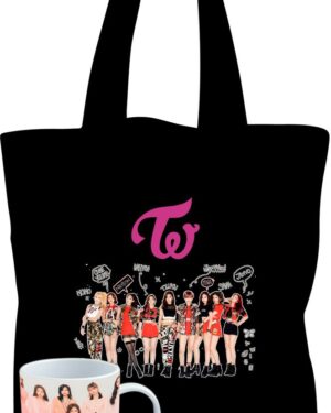 Tote Bag Bolsa Twice + Tazon - K-pop - Musica - Estampaking