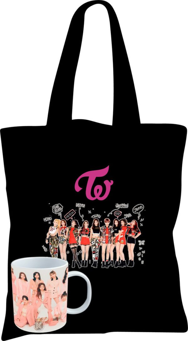 Tote Bag Bolsa Twice + Tazon - K-pop - Musica - Estampaking