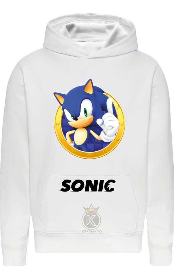 Poleron Sonic - Erizo - Videojuegos - Serie - Comics - Dibujos Animados - Niños Adultos - Estampaking - Imagen 7