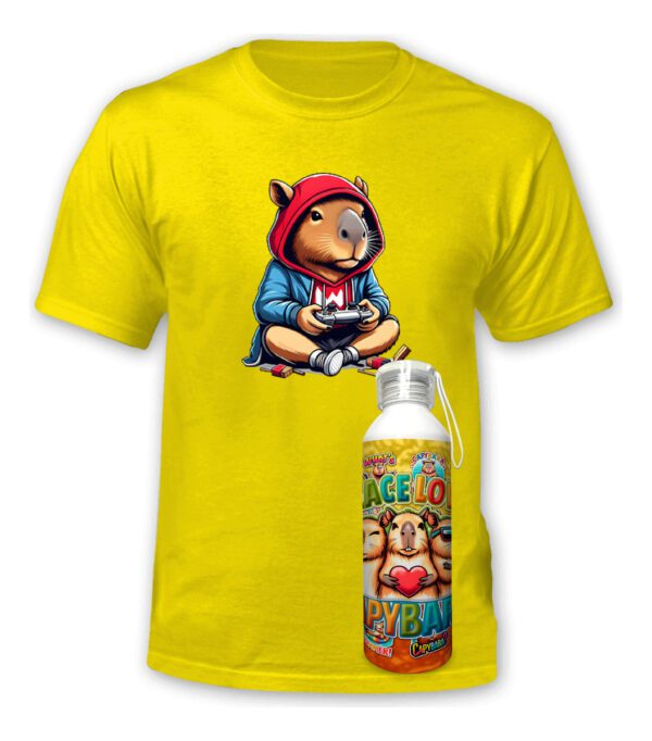 Polera Capibara + Botella Aluminio - Carpincho - Estampaking - Imagen 25