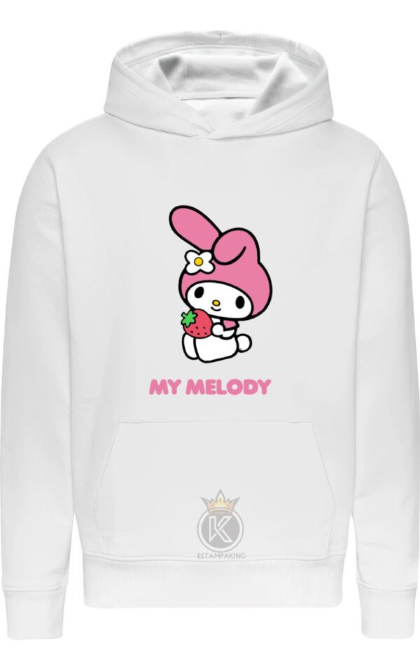 Poleron My Melody - Sanrio - Hello Kitty - Coneja Blanca- Serie - Infantil - Japonesa - Estampaking - Imagen 5