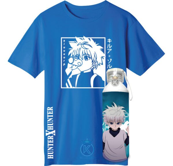 Polera Killua + Botella En Aluminio 750ml - Estampaking - Imagen 25